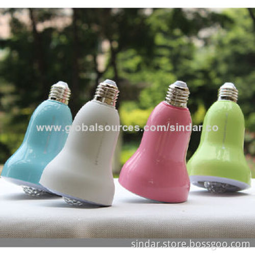 Portable Mini Bluetooth Speaker Led bulbs RGB light with CE, rohs